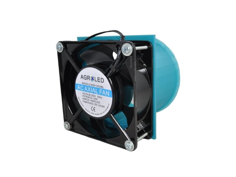 Tobera 3d Para Cooler 4 Ventilacion Cultivo Indoor - Turquesa